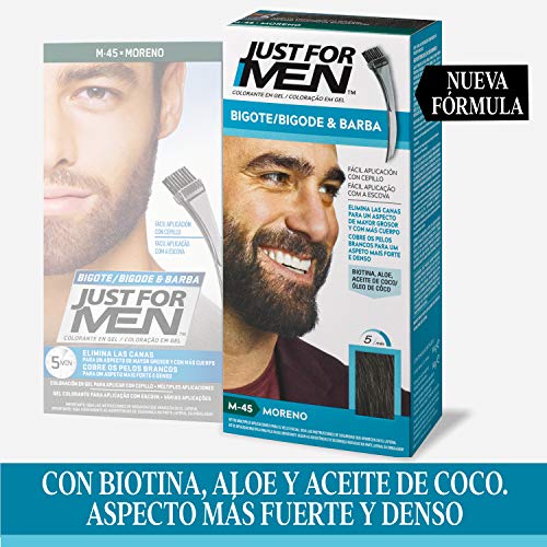 Just For Men Just For Men Tinte Colorante En Gel Para Barba Y Bigote - Moreno (Formula Mejorada)