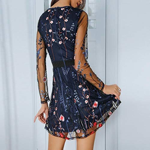 JUTOO Ropa Mujer Vestidos Vestidos De Fiesta De Día Vestidos De Coctel Cortos Elegantes Vestidos Casuales Juveniles Vestidos Mujer Verano Vestidos Azul