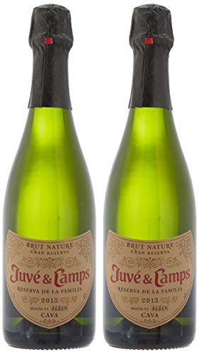 Juvé & Camps | Cava Reserva Familia | Gran Reserva Brut Nature | Estuche regalo 2 botellas de 75 cl | Macabeu, Xarel·lo, Parellada