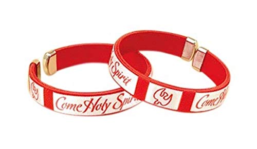 Juventud Católica Teen confirmación regalo Come espíritu santo paloma rojo puños pulsera