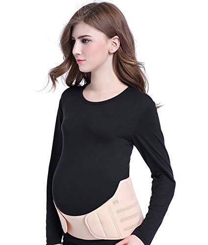 JXH Cinturón de maternidad Embarazo correa de soporte Bump Banda Soporte Abdominal vientre de la correa Volver Bump Brace Correa, con ajustable/material transpirable, Abdomen Analgésico,Xl