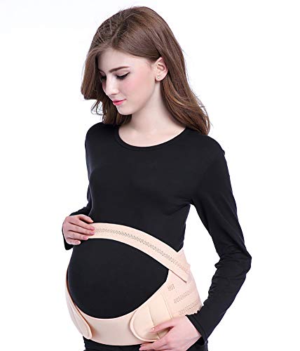 JXH Cinturón de maternidad Embarazo correa de soporte Bump Banda Soporte Abdominal vientre de la correa Volver Bump Brace Correa, con ajustable/material transpirable, Abdomen Analgésico,Xl