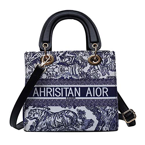 JYH Bolsos Bordados con Cremallera para Damas de Las señoras, Bolsos Casuales de Las señoras, Bolsos cosméticos del teléfono móvil de la Moda Retro