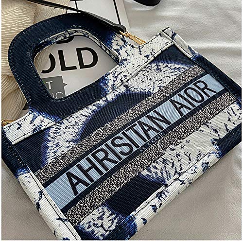 JYH Bolsos Bordados para Mujer, Bolsos de Hombro Retro Casuales, Bolsos de Mensajero de Billetera, Bolsos de cosméticos para teléfonos móviles de Moda Retro