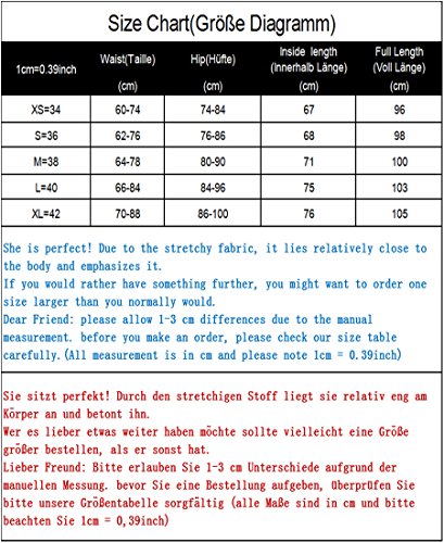 Jyone Pantalones vaqueros con cintura alta para mujer M Azul