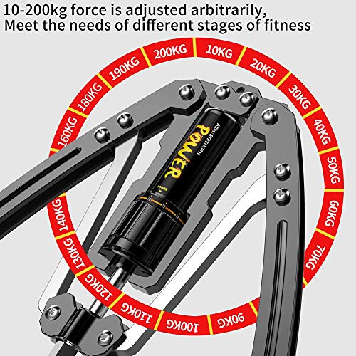 JZH Power Twister Barra Musculación Extensor Entrenamiento Pecho Y Brazos A Casa O Gimnasio - Barra Flexible para Fortalecer, Tonificar Músculos Pectorales Y Definir Brazos