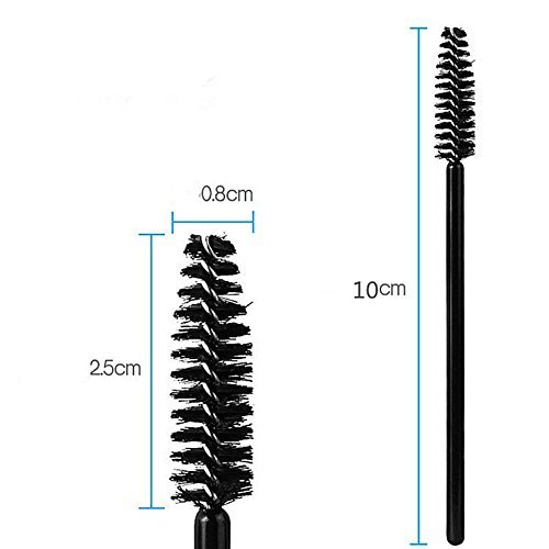 JZK 120 Piezas desechables pestañas cepillos varitas rimel cepillos mascara cepillo