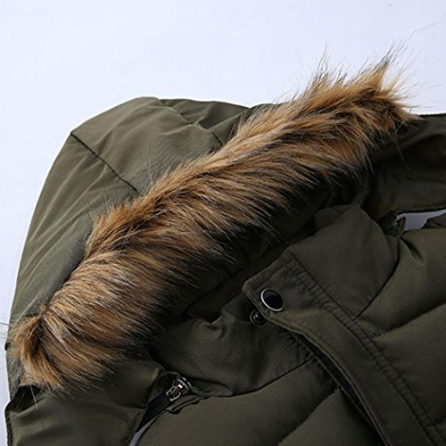 K-youth® Ropa Niño Invierno Sudadera con Capucha Abrigo De Algodón Engrosamiento Chaqueta (Verde, 4 años)