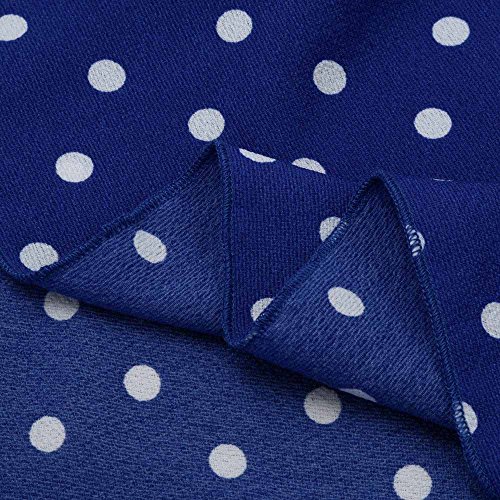 K-youth Vestido para Mujer, 2018 Chic Vestidos Largos Mujer Verano Boho Largo Cóctel Fiesta Vestido de Mujer Cuello en v Chiffón Vestido con Aberturas Verano de Playa (Azul, S)