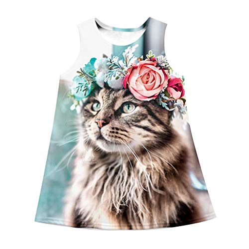 K-youth Vestidos Bebé Vestido de plisar Multicolor 78 años para Chicas Multicolour 3 9-10 Years