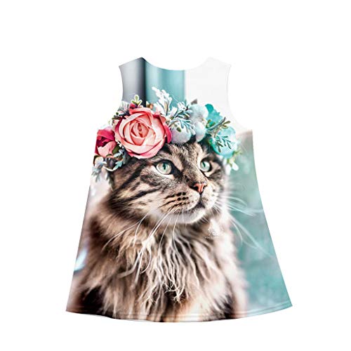 K-youth Vestidos Bebé Vestido de plisar Multicolor 78 años para Chicas Multicolour 3 9-10 Years