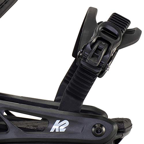 K2 Cinch TC Fijación para Snowboard, Mujer, Negro, M (EU: 36.5-40.5 / UK: 4-7 / Mondo: 23-26)