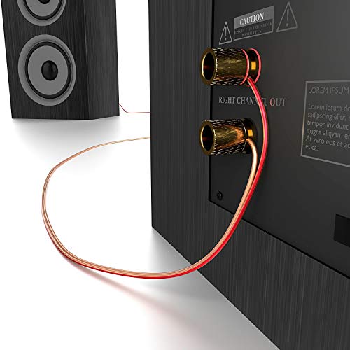 KabelDirekt - Cable de Altavoces 2x2.5 mm² (Cable de altavoz HiFi, de cobre libre oxigeno OFC, con indicación de polaridad), PRO Series, 50 m