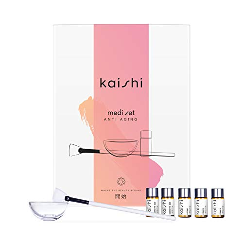 Kaishi - Ampollas rejuvenecedoras Mediset para combatir el envejecimiento, 15 ml (5 unidades de 3 ml)