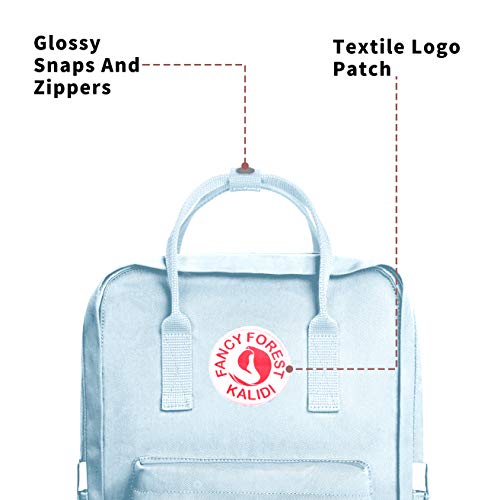 KALIDI - Mochila ligera unisex de estilo informal, resistente al agua, con capacidad para portátiles 15 pulgadas; para ir a clase Azul azul claro 15 zoll