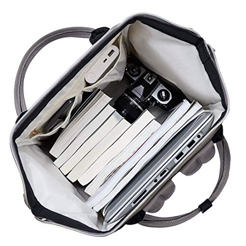 KALIDI Mochila para portátil Mochila Escuela Vintage Mochila de Viaje Resistente al Agua Que se Ajusta a la computadora portátil de 15 Pulgadas para niños, niñas y Hombres, Mujeres,Flor de Tinta