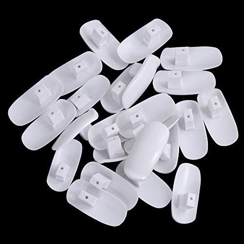 Kalolary 200pcs Práctica de la mano Puntas de uñas falsas, Uñas postizas ajustables entrenamiento práctico entrenamiento de uñas, Apto para principiantes en uñas(No incluye manos artificiales)