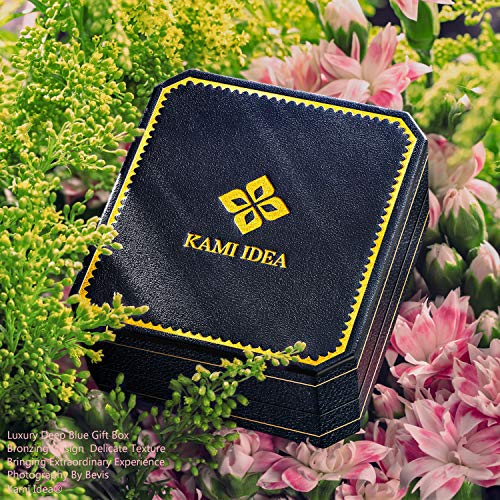 Kami Idea Collar para Mujer - Mi Destino - Colgante de Corazón a Corazón, Cristales de Swarovski, Joyas de Moda de Oro Rosa para Mujer, Paquete de Regalo