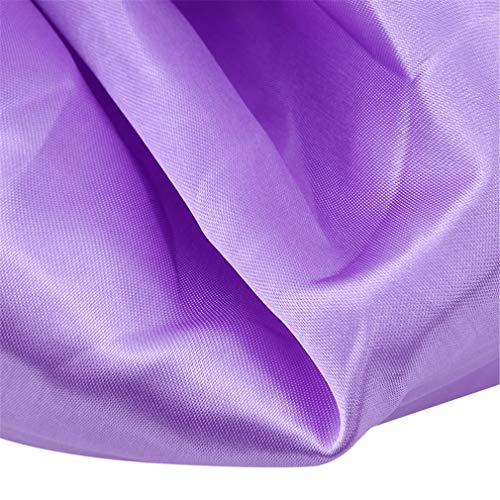 Kaned - Gorro elástico para dormir con visera ancha, imitación de cachemira, Morado, As the description