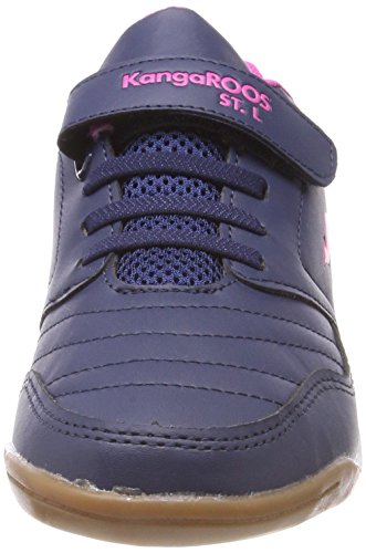 KangaROOS Vanderyard, Zapatillas Unisex Niños, Blau (Dark Navy/Daisy Pink 4204), 40 EU
