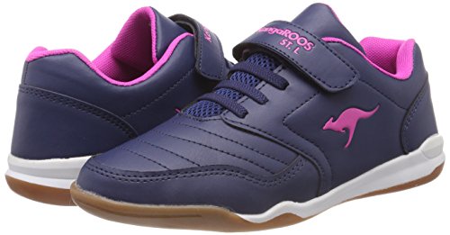 KangaROOS Vanderyard, Zapatillas Unisex Niños, Blau (Dark Navy/Daisy Pink 4204), 40 EU