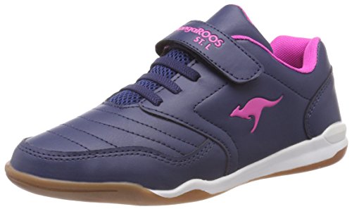 KangaROOS Vanderyard, Zapatillas Unisex Niños, Blau (Dark Navy/Daisy Pink 4204), 40 EU