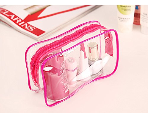 Kanggest 3pcs Bolsa de Almacenamiento Creativa de Viaje a casa Transparente Bolsa de cosméticos a Prueba de Agua Bolsa de Lavado Bolsa de Suministros de baño Bolsa