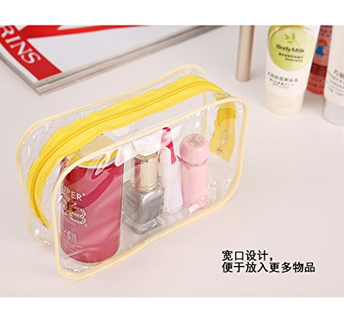 Kanggest 3pcs Bolsa de Almacenamiento Creativa de Viaje a casa Transparente Bolsa de cosméticos a Prueba de Agua Bolsa de Lavado Bolsa de Suministros de baño Bolsa