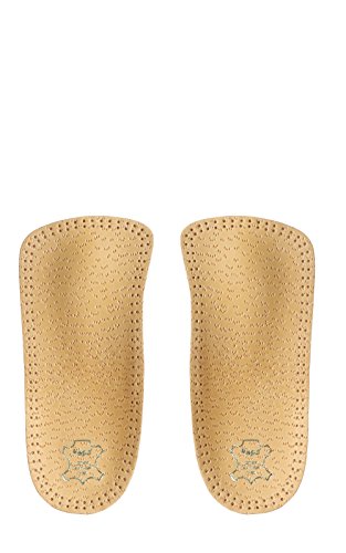 Kaps Plantillas Ortopédicas de Cuero 3/4 Sin Puntera con Soporte de Arco Longitudinal y Metatarsiano, Carmen, Todas las Tallas (40 EUR)