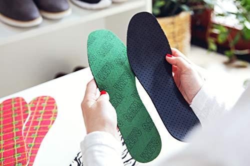Kaps Plantillas Zapatos Carbón Activado, Paquete de 6 Pares de Plantillas para Mujeres y Hombres, Plantillas de Zapatos Unisex con Tecnología de Absorción de Olores, (38 EUR)