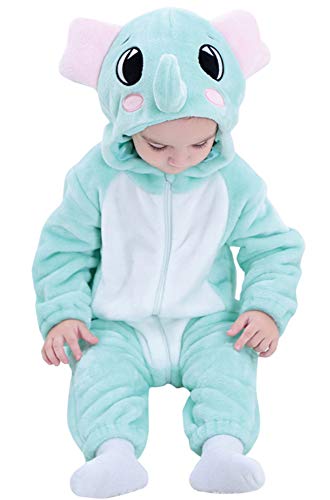 Katara Pijama Bebé Invierno Disfraz Animal (10+ modelos), color elefante azul claro, 6-12 meses (1778) , color/modelo surtido