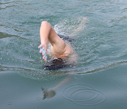 Katech 1 par de Silicona Natación Webbed Guantes Aletas Gear Aletas Mano Palma Buen Equipo de Entrenamiento de natación para Adultos y niños