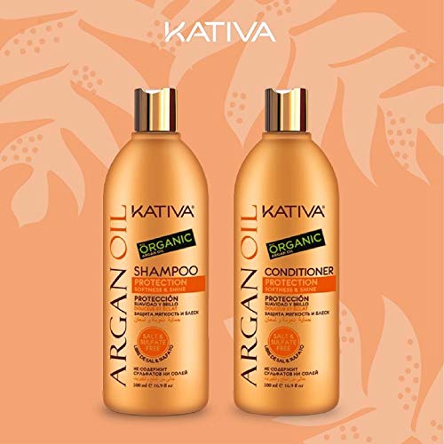 Kativa Argan Oil Protección Champú 500ml + Acondicionador 500ml + Mascarilla 250ml