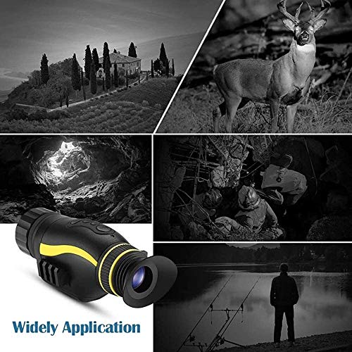 KDKDA Monocular de visión Nocturna, 4x35 visión Nocturna Digital de Alta definición con Scopes Recargable/Tomar Foto grabación de vídeo/for Naturaleza/Seguridad/Caza/Senderismo