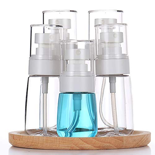KEECARLY Botellas del Recorrido fijaron 50ml Fina Niebla de pulverización Botellas Botellas rellenables Pequeño Claro vacío plástico Tamaño de Viaje Botellas Ideal for cosmética, perfumería 3 Piezas