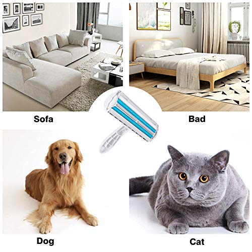 Keello Cepillo Pelo Gato&Pelos Perro+Guante de Mascotas Quita Pelos y Rodillos Cepillo Removedor de Pelo para Mascotas de Pelaje para Perro y Gato Pelo para Animales