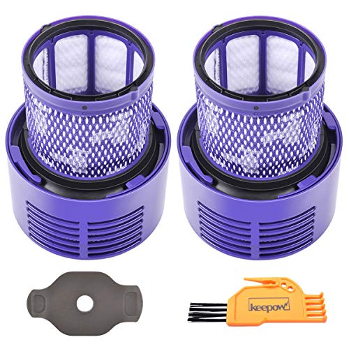 KEEPOW - Filtro lavable de repuesto para aspiradora Dyson V10 Animal, V10 Absolute, V10 Cyclone Series, V10 Total Clean, SV12 en comparación con la parte # 969082-01