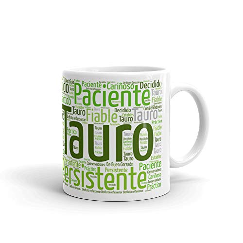 Kembilove Taza de Desayuno Horóscopo Tauro – Taza de café de Signo del Zodiaco Tauro – Tazas de Café y Té Horóscopo – Regalo Original para Parejas, Cumpleaños, Amigos