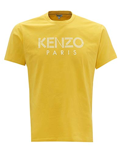 Kenzo - Camiseta para hombre con logotipo clásico Amarillo Limón. XL