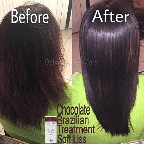 Keratin Brazilian Treatment kit 16oz Soft Liss Chocolate (Keratina de Chocolate) Hair Treatment Formaldehyde Free Soft Liss