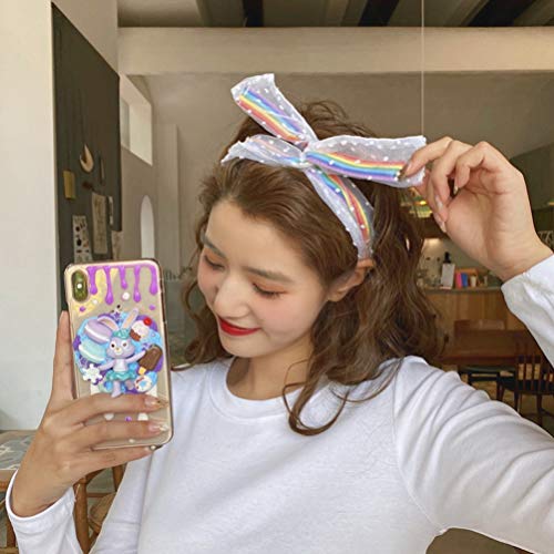 KESYOO 1 Juego / 2 Piezas Arco Iris Diadema Elegante Práctica Moda Banda para El Cabello Cabello Aro Broche para Damas Mujeres Niñas