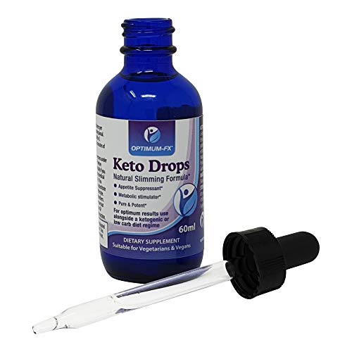 Keto Diet Drops Gotas Dieta Cetogénica Para Potenciar El Régimen Keto – Aumento De Energía Supresor Del Apetito Quemador De Grasa Estimulador Del Metabolismo y La Cetosis - 60 ml Suministro Para 1 Mes