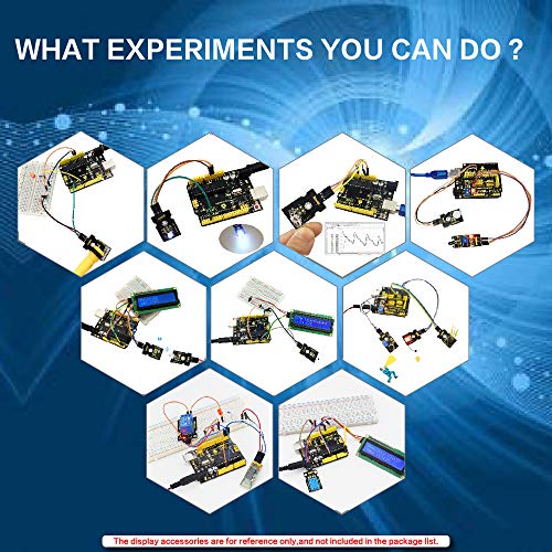 KEYESTUDIO 37-en-1 Pack de Kit de Módulos Sensores con Tutorial Gratis en PDF para Arduino Project, Mega , UNO, Nano, Sensor Sensores Kit, Raspberry Sensores Kit