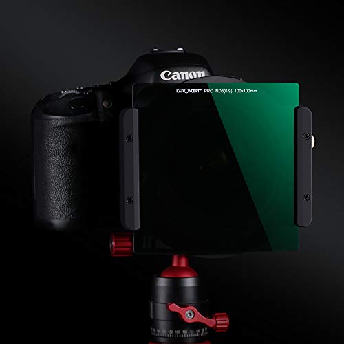 K&F Concept ND8 - Filtro Cuadrado ND Full ND8 100x100x2.0mm 3 Pasos con Funda de Cuero