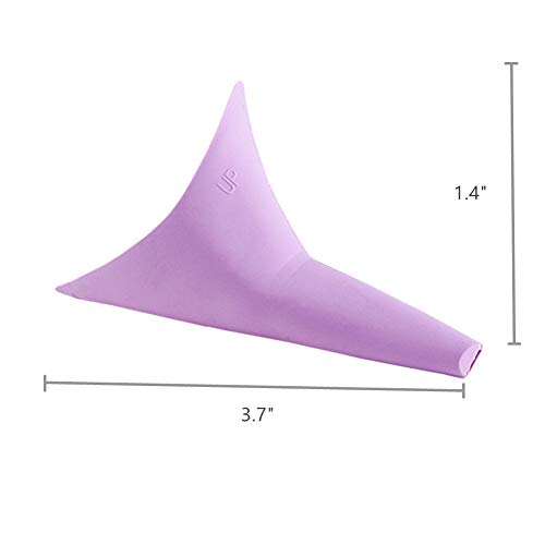 KICCOLY Plegable al Aire Libre Viajes de Pie Urinario de Emergencia para Mujer Embarazada a Evitar Cuclillas Orina Embudo Rosa para la