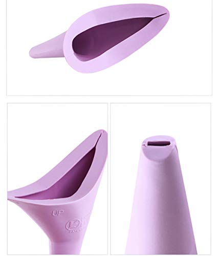 KICCOLY Plegable al Aire Libre Viajes de Pie Urinario de Emergencia para Mujer Embarazada a Evitar Cuclillas Orina Embudo Rosa para la