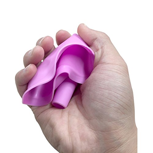 KICCOLY Plegable al Aire Libre Viajes de Pie Urinario de Emergencia para Mujer Embarazada a Evitar Cuclillas Orina Embudo Rosa para la Fiesta de Navidad