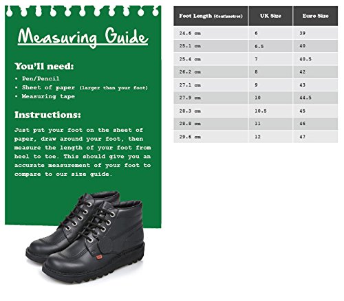 Kickers Kick Hi Core, Botas para Hombre, Negro, 40 EU