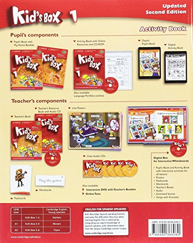 Kid's Box Level 1 Activity Book with CD-ROM Updated English for Spanish Speakers Second Edition - 9788490366080