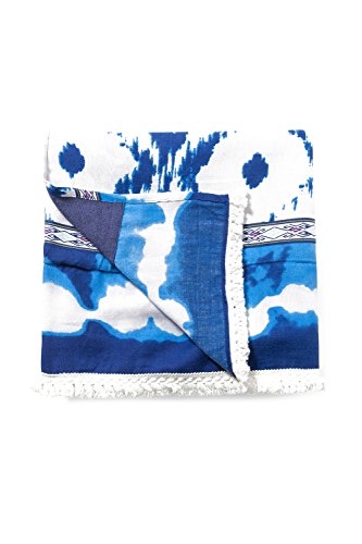 Kikoy tie dye estampado azul